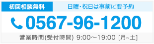 電話番号0567-96-1200